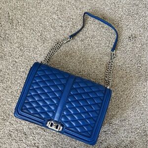 Rebecca Minkoff Love Jumbo Chevron-Quilted Crossbody Bag